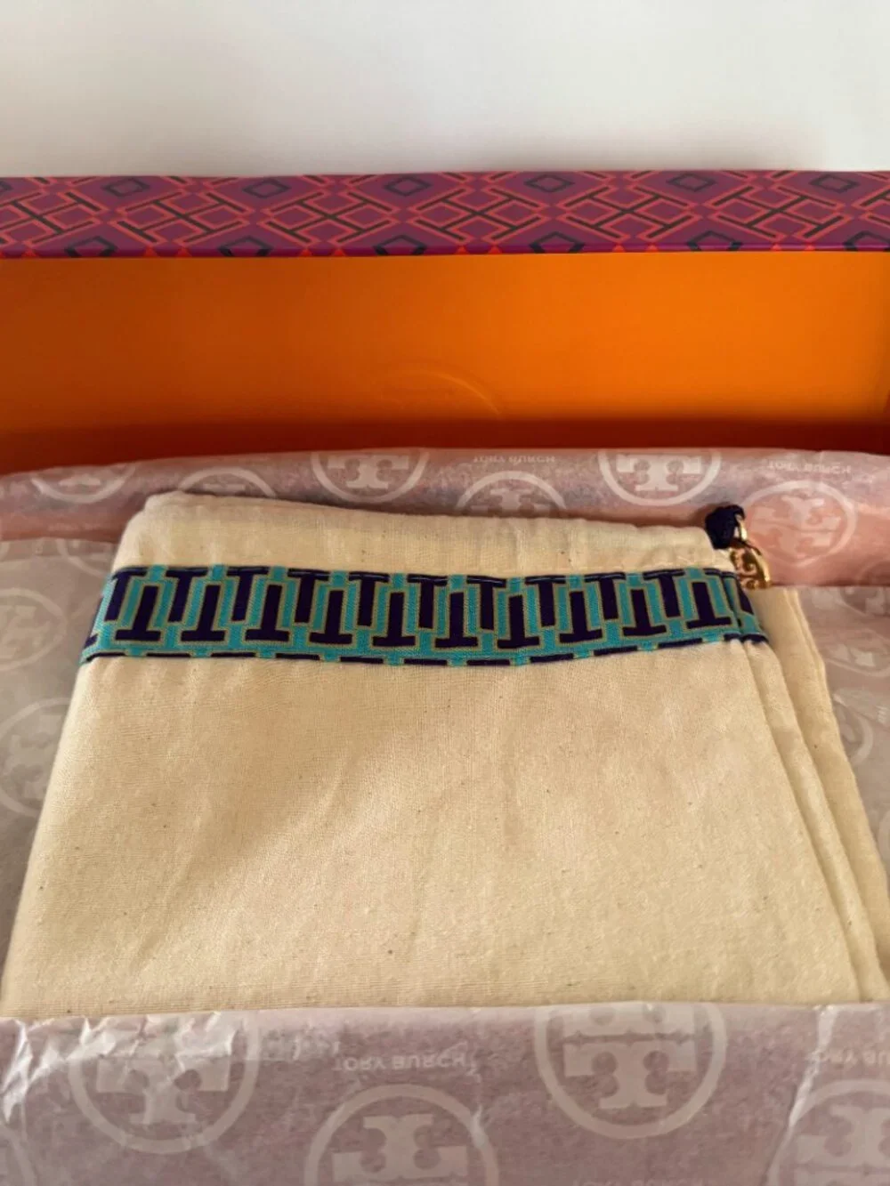New Tory Burch Charm Ballet Flats, Goat Leather, Naples Yellow, Women's Size 9